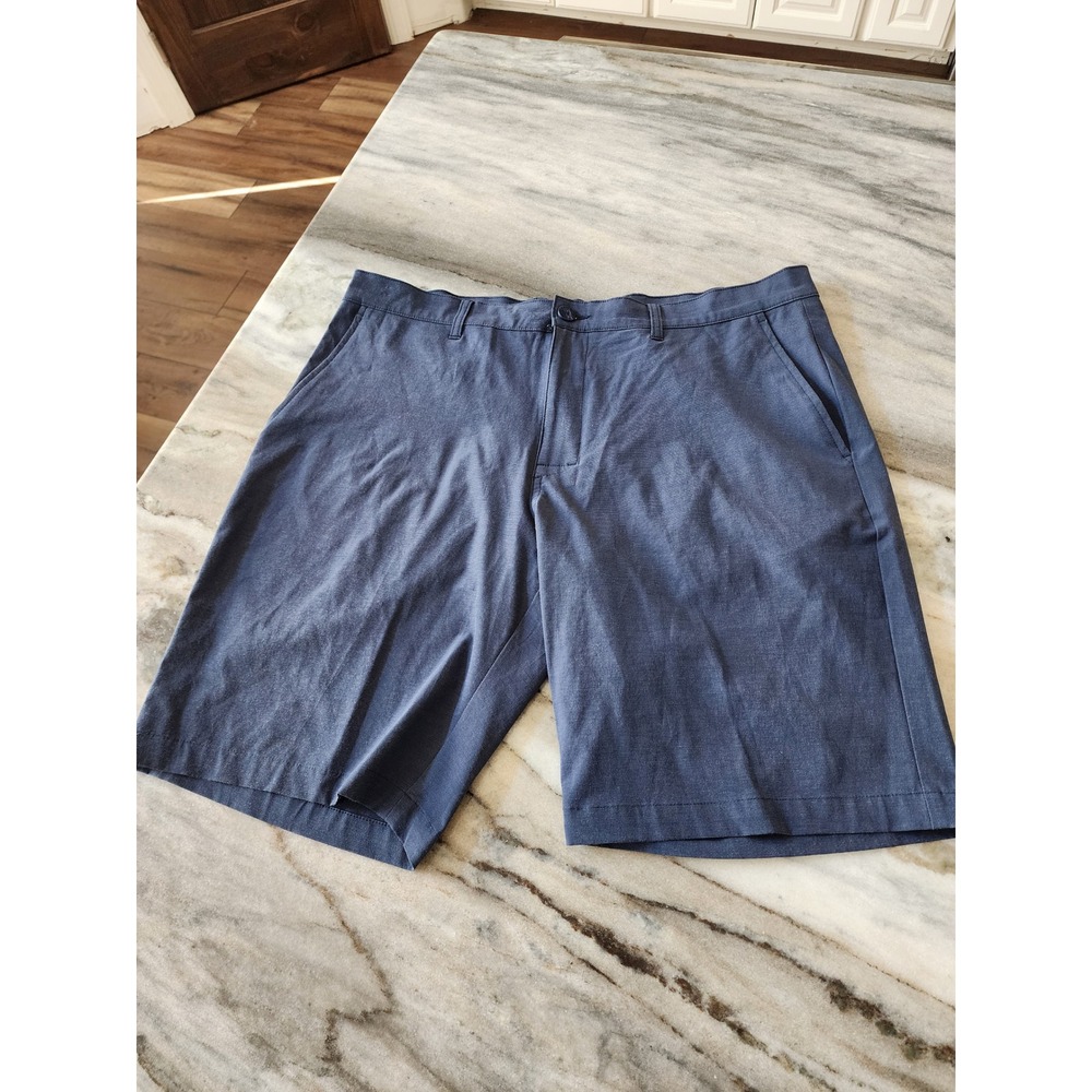 Callaway Mens Blue Heathered Golf Shorts Size 36 Stretch Performance Activewear